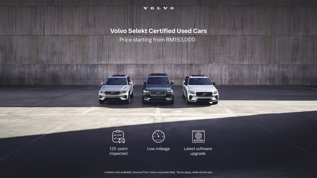 Volvo Car Malaysia Announces Exclusive Nationwide Release of 100 Volvo Selekt Certified Used Cars; Prices From&nbsp;RM153,000